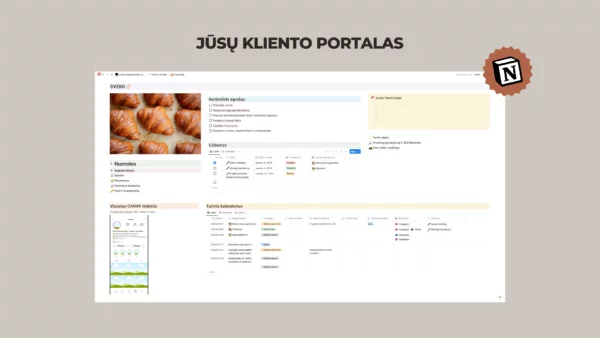 Notion šablonas: socialinių tinklų specialistams ir verslui - Image 4